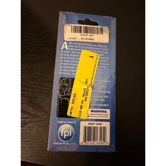 Mini Droplets Elegant Falling Raindrop Effect White LEDs - Pack of 4 - Picture 2 of 4